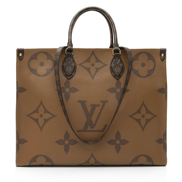 Louis Vuitton Giant Monogram Canvas Onthego GM Tote (SHF-23164)