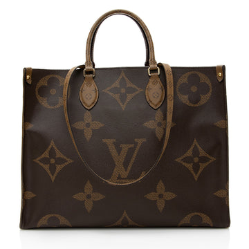 Louis Vuitton Giant Monogram Canvas Onthego GM Tote (SHF-wbWg5r)