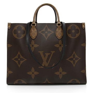 Louis Vuitton Giant Monogram Canvas Onthego GM Tote (SHF-Ci0QvZ)