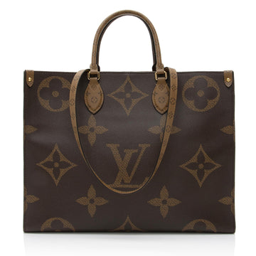 Louis Vuitton Giant Monogram Canvas Onthego GM Tote (SHF-1YYMn6)