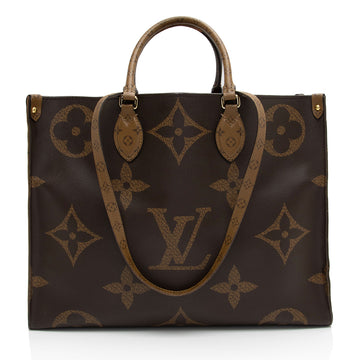 Louis Vuitton Giant Monogram Canvas Onthego GM Tote (SHF-8lUZpc)