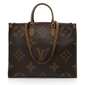 Louis Vuitton Giant Monogram Canvas Onthego GM Tote (SHF-xuduJb)