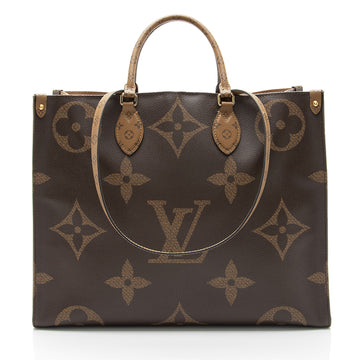 Louis Vuitton Giant Monogram Canvas Onthego GM Tote (SHF-KQAFwx)