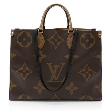 Louis Vuitton Giant Monogram Canvas Onthego GM Tote (SHF-lDNprR)