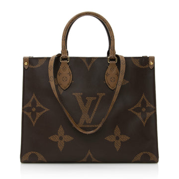 Louis Vuitton Giant Monogram Canvas Onthego MM Tote (SHF-22583)