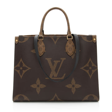 Louis Vuitton Giant Monogram Canvas Onthego MM Tote (SHF-fOILTP)