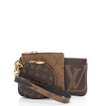 Louis Vuitton Giant Monogram Canvas Trio Pouch