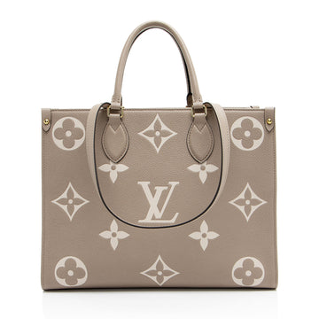 Louis Vuitton Giant Monogram Empreinte Bicolor Bicolor Onthego MM Tote