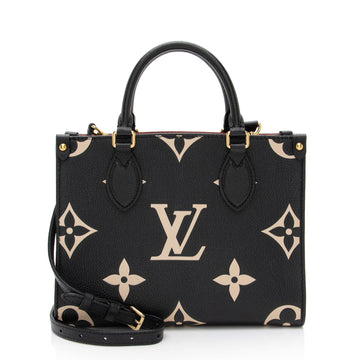 Louis Vuitton Giant Monogram Empreinte Bicolor Onthego PM Tote