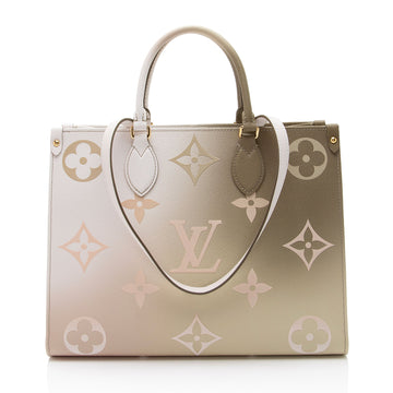 Louis Vuitton Giant Monogram Empreinte Spring In The City Onthego MM Tote (SHF-yqf1dt)