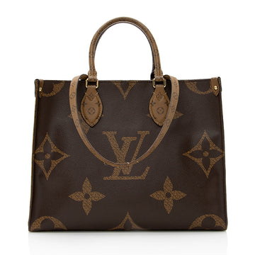 Louis Vuitton Giant Monogram Canvas Onthego MM Tote (SHF-20807)