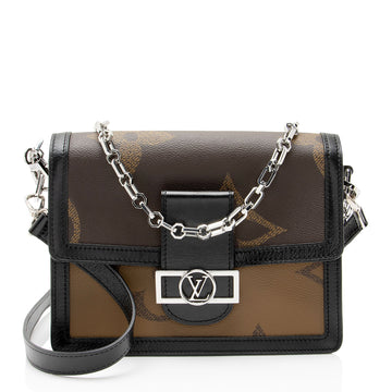 Louis Vuitton Giant Reverse Monogram Dauphine MM Shoulder Bag