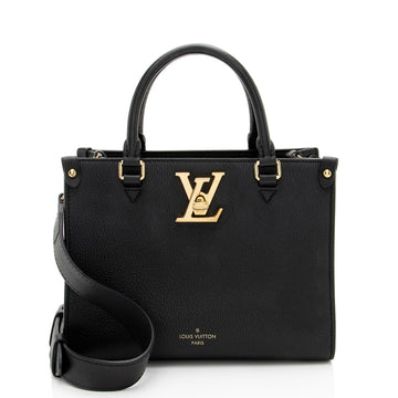 Louis Vuitton Grained Calfskin Lock & Go Tote