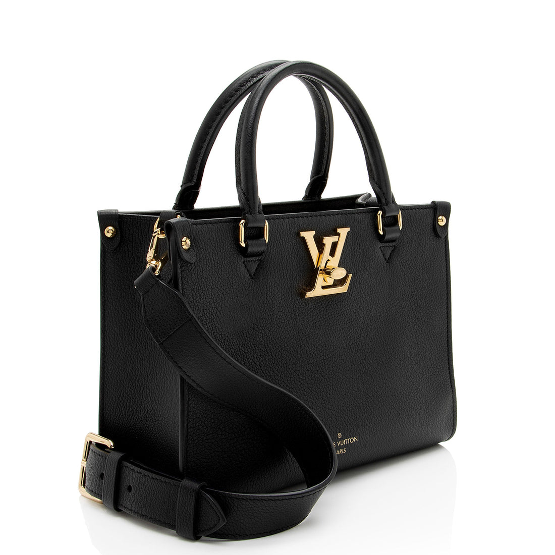 Louis Vuitton Grained Calfskin Lock & Go Tote
