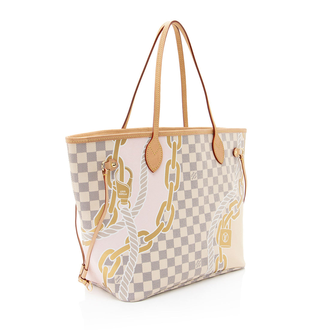 Louis Vuitton Limited Edition Damier Azur Nautical Neverfull MM Tote