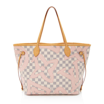 Louis Vuitton Limited Edition Damier Azur Tahitienne Neverfull MM Tote