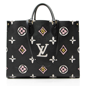 Louis Vuitton Limited Edition Giant Monogram Canvas Wild At Heart Onthego GM Tote