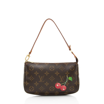 Louis Vuitton Limited Edition Monogram Canvas Cerises Pochette Accessoires (SHF-57CWGW)