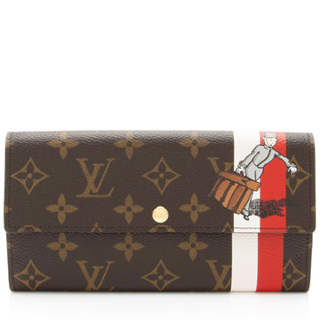 Louis Vuitton Limited Edition Monogram Canvas Groom Sarah Wallet