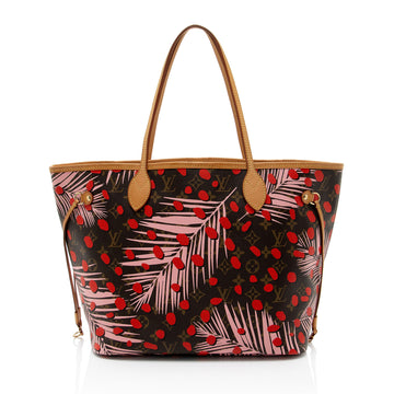 Louis Vuitton Limited Edition Monogram Canvas Jungle Dots Neverfull MM Tote