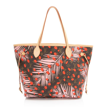 Louis Vuitton Limited Edition Monogram Canvas Jungle Dots Neverfull MM Tote (SHF-2fbYtR)