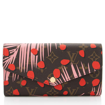 Louis Vuitton Limited Edition Monogram Canvas Jungle Dots Sarah Wallet