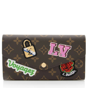 Louis Vuitton Limited Edition Monogram Canvas Patches Sarah Wallet