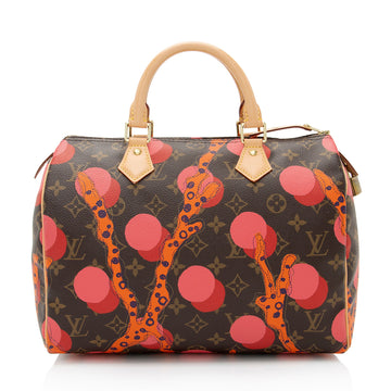 Louis Vuitton Limited Edition Monogram Canvas Ramages Speedy 30 Satchel (SHF-IZ2sCS)
