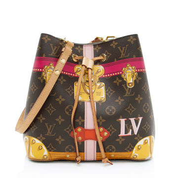 Louis Vuitton Limited Edition Monogram Canvas Summer Trunk Neonoe MM Shoulder Bag
