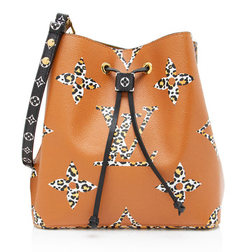 Louis Vuitton Limited Edition Monogram Giant Canvas Jungle Neonoe MM Shoulder Ba