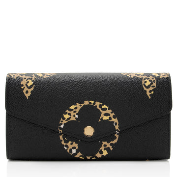 Louis Vuitton Limited Edition Monogram Giant Jungle Sarah Wallet (SHF-W6wwMJ)