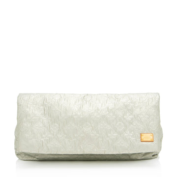 Louis Vuitton Limited Edition Monogram Limelight GM Clutch (SHF-5yf188)