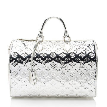Louis Vuitton Limited Edition Monogram Miroir Speedy 35 Satchel (SHF-Ge2Emn)