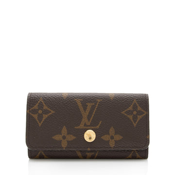 Louis Vuitton Monogram Canvas 4 Key Holder (SHF-n1Q3ZV)