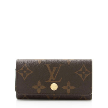 Louis Vuitton Monogram Canvas 4 Key Holder (SHF-F97dEY)