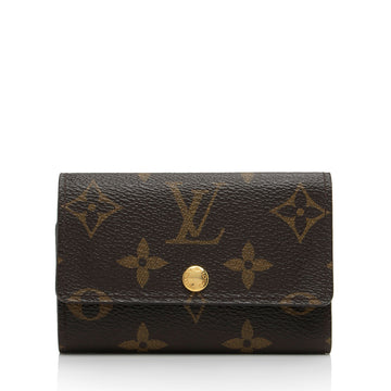 Louis Vuitton Monogram Canvas 6 Key Holder (SHF-QTdBZ7)