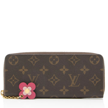 Louis Vuitton Monogram Canvas Blooming Flowers Clemence Wallet