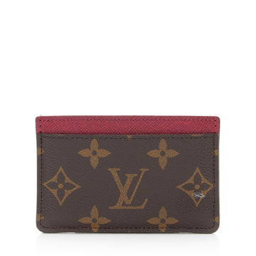 Louis Vuitton Monogram Canvas Card Holder (SHF-uEzKRT)