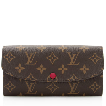Louis Vuitton Monogram Canvas Emilie Wallet (SHF-uwxajl)