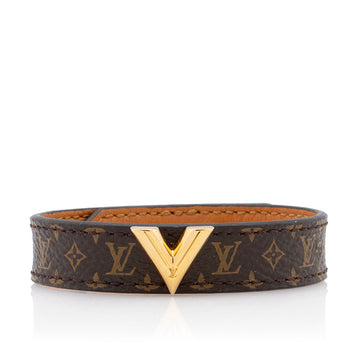 Louis Vuitton Monogram Canvas Essential V Bracelet (SHF-VJpKNN)