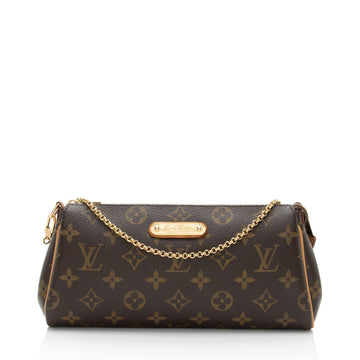 Louis Vuitton Monogram Canvas Eva Clutch (SHF-y3x30J)