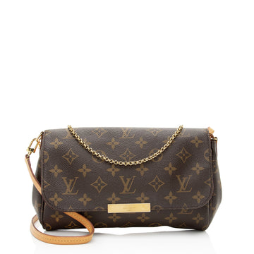 Louis Vuitton Monogram Canvas Favorite MM Shoulder Bag (SHF-Z5GR0S)