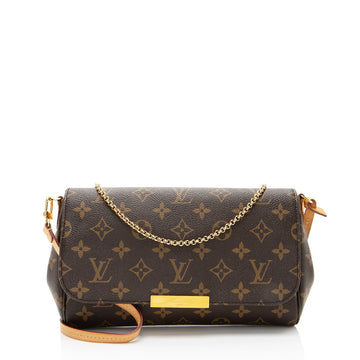 Louis Vuitton Monogram Canvas Favorite MM Shoulder Bag (SHF-eBADrA)
