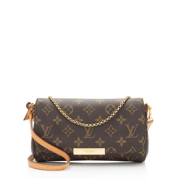 Louis Vuitton Monogram Canvas Favorite PM Shoulder Bag (SHF-IcC6TV)