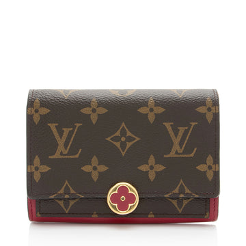 Louis Vuitton Monogram Canvas Flore Compact Wallet