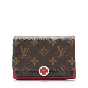 Louis Vuitton Monogram Canvas Flore Compact Wallet