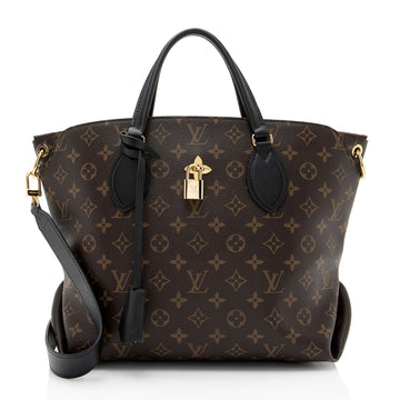 Louis Vuitton Monogram Canvas Flower MM Zip Tote (SHF-9JBTnX)