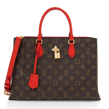 Louis Vuitton Monogram Canvas Flower Tote (SHF-1ANJLu)