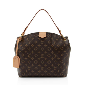Louis Vuitton Monogram Canvas Graceful PM Hobo (SHF-3sCpYD)