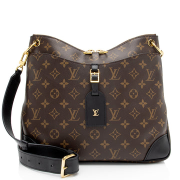 Louis Vuitton Monogram Canvas Odeon MM NM Shoulder Bag (SHF-9QQwaH)